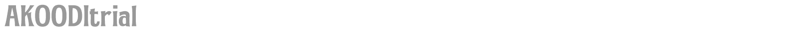 Akoodi font preview
